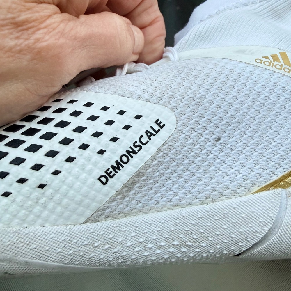 Adidas Predator Mutator 20.3 Indoor Soccer Shoes in the "White Gold Metallic" 11 - Picture 6 of 8